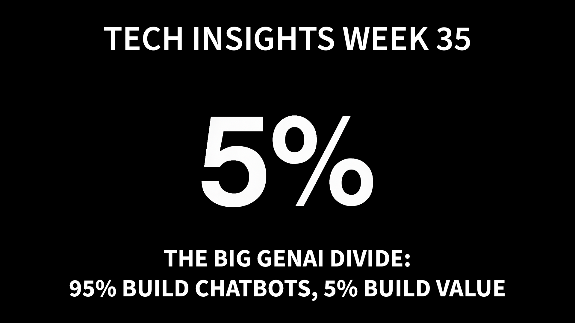 Tech Insights 2025 Week 35